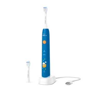 Philips HX2432 Escova de Cerdas Macias para Crianças de Vibração de Sonic Escova de dentes Elétrica