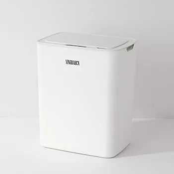 YINGBAOCN Quarto de Banho Automática Touchless Sensor de Movimento Infravermelho, o Lixo Pode 3.7 Gal 14L Fino de Plástico Estreito de Lixo