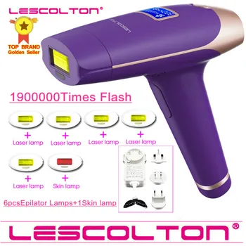 Lescolton T009i 1900000Shots Pode Escolher IPL Epilador Display LCD Máquina Laser Permanente Bikini Trimmer Elétrica IPL Depiladora