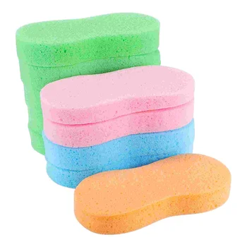 WINOMO 10pcs Esponja Absorvente Lavar o Carro Esponjas de Limpeza de Compressão de Esponjas de Limpeza Esponja Blocos (Cor Aleatória) de Camurça