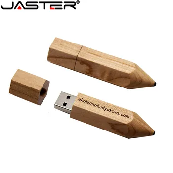 JASTER de Madeira Hi-Speed USB Flash Drives de 128GB Livre logotipo personalizado Hexágono Stick de Memória Pen drive de presente Criativo do disco de U Para o Portátil