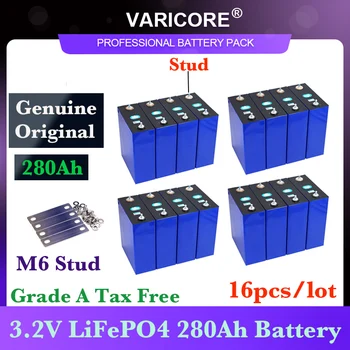 16pcs 3.2 V 280Ah as baterias lifepo4 DIY 12V 24v 280AH Recarregável bateria para carro Elétrico RV Energia Solar M6 LIVRE de IMPOSTOS