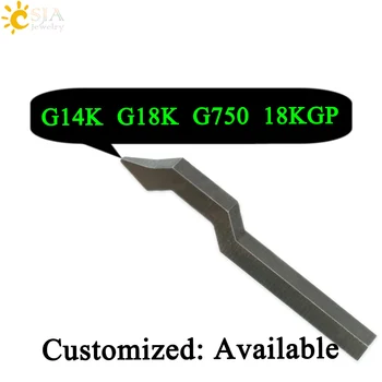 CSJA G14K G18K G750 18KGP Mulheres Homens Jóias de Metal de Aço Ferramenta de Perfuração Carimbo do Molde do Anel Bracelete Pulseira Jóias Fivela E186