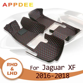 APPDEE Carro tapetes para a Jaguar XF Limousine 2016 2017 2018 Personalizado auto Almofadas do pé automóvel tapete capa