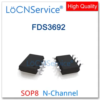LoCNService 50PCS 500PCS FDS3692 SOP8 3692 Canal N-100V 4.5 Alta qualidade