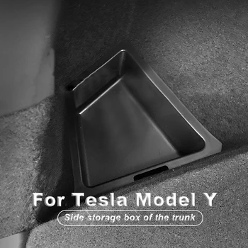 2021 Novo Para O Tesla Model Y Do Lado Da Caixa De Armazenamento Do Tronco Organizar Bolsos Gap Filler Interior Do Carro Acessórios