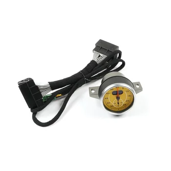 Painel de Console Cronômetro o Tempo do Relógio Medidor para a Porsche - o Mundo Cayenne, Panamera para o 911, Boxster Cayman 718, Amarelo