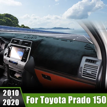 Para Toyota Land Cruiser Prado 150 FJ150 2010~2017 2018 2019 2020 Carro Tampa do Painel de controle Evite a Luz Almofadas de protecção do Sol Tapetes Tapetes