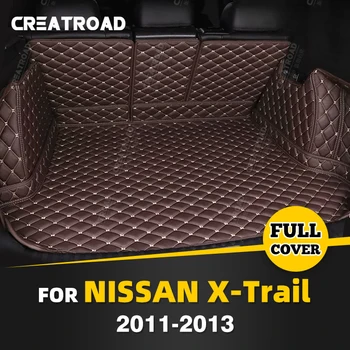 Auto De Cobertura Total Tapete Tronco Para Nissan X-Trail 2011-2013 12 Car Boot Capa De Almofada Interior Protetor De Acessórios