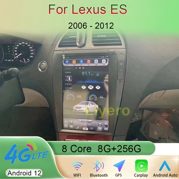 Liyero 12.1 Polegadas Android 12 Lexus ES ES240 ES300 ES330 ES350 2006-2012 auto-Rádio Estéreo Leitor Multimédia de Navegação GPS 4G