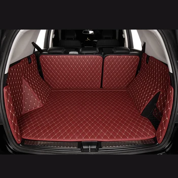 Durável de Couro Personalizados Tronco de Carro de Inicialização Tapete Para 2 Portas Volkswagen Polo 6R 2009-2016 Coupé Auto Tapete Acessórios Peças Interiores