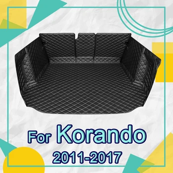 APPDEE tronco de Carro tapete para Ssangyong Korando SUV 2011 2012 2013 2014 2015 2016 2017 carga forro de carpete acessórios de decoração tampa