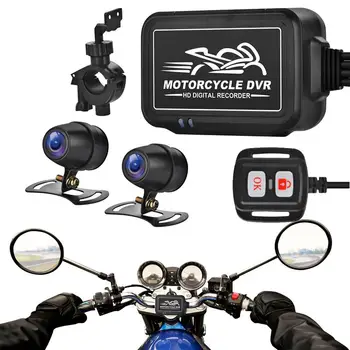 Moto Traço Cam Motocicleta Cam, Gravador de Frente E Traseira 1080P Dual 150 Amplo Ângulo de Motocicleta Traço Cam Câmara Sportbike