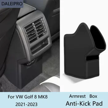 De estacionamento Traseiro, apoio de Braço Caixa de Anti-Kick Pad Para Volkswagen VW Golf 8 MK8 2021 2022 2023 Microfibra Couro Capa Protetora Acessórios