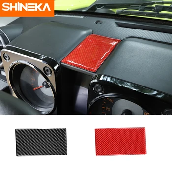 SHINEKA Interior de Moldes Para a Suzuki Jimny de Fibra de Carbono Painel do Carro Decoração Autocolante Acessórios Para Suzuki Jimny 2019 2020