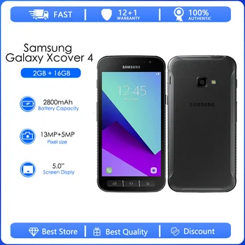 Samsung Galaxy Xcover 4 G390F Remodelado-Original Quad-Core de 5.0 Polegadas, 2GB de RAM, 16GB ROM 13.0 MP Android 4G LTE Celular