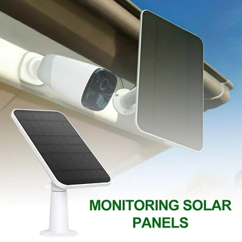 10W 5V Painel Solar de Alimentação para ieGeek ao ar livre sem Fio da Câmera de Segurança Solar de Placa Impermeável Kit Carregador Solar DC5521/USB-Porta C