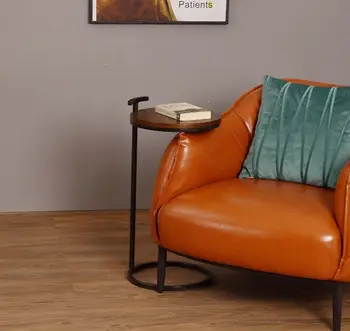 Nordic de luz moderna de luxo estrutura de ferro madeira sofá da sala de estar, quarto, mesa de canto da mesa de café de café do lado da cama mesa mesa de chá