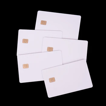 5 Pcs Branco Contacto Sle4428 Chip IC Inteligente em Branco do Cartão do PVC Com SLE4442 Chip em Branco do Cartão Smart card de Contato do Cartão de IC de Segurança 10 Anos