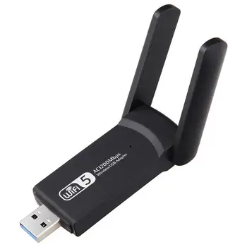 WiFi USB Adaptador de 2,4 G De 5,8 G Wi-Fi gratuito 1200Mbps Adaptador Dongle Antena Wifi Adaptador Dual Band Wi-Fi USB 3.0 Lan Ethernet Computador