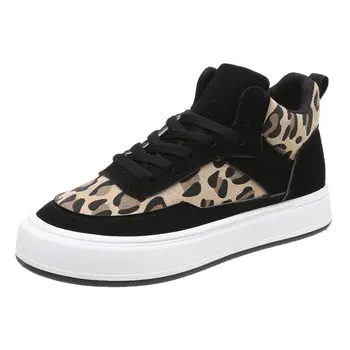 Moda Marca De Topo No Tênis Mulheres Leopard Sapatos Tamanho 41 Novos Outono Sapatos De Desporto Ao Ar Livre De Senhoras Formadores De Meninas Streetwear