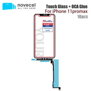 NOVECEL 10pcs Testado Original OEM Vidro Toque Com a OCA Para o iPhone 11Pro 11 Pro Max LCD Tela Digitalizador Substituição do Painel Frontal