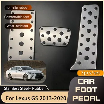 Pedais do carro Lexus GS L10 2013 2014 2015 2016 2017 2018 2019 2020 Gás Acelerador Freio de Aço Inoxidável Não-deslizamento Pedal de Almofadas