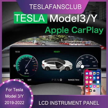8.8 Polegadas Carro LCD Digital Painel de Instrumentos Para o Tesla Model 3 Y Linux Multimedia Player Display de Medidor de Painel de Cluster