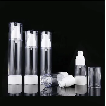 15ml airless bomba de vácuo loção frasco de loção emulsão serum protetor solar líquido fundação de clareamento essência pele embalagem