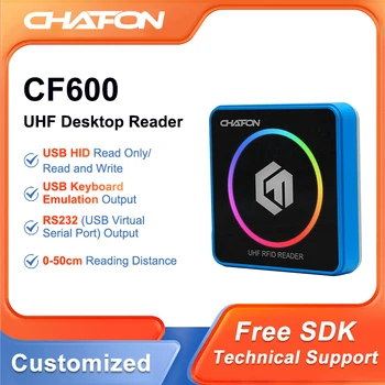 CHAFON CF600 emular o teclado uhf leitor usb plug and play rfid ambiente de trabalho do escritor suporte só de leitura e de escrita EPC GEN2 tag SDK gratuito