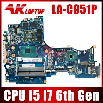 LA-C951P placa-Mãe Para o Lenovo Y700-14ISK Laptop placa-Mãe placa-mãe com CPU I5-6300HQ i7-6700HQ GPU V2G V4G