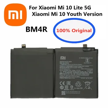 Novo BM4R Bateria Original Para Xiaomi Mi 10 Lite 5G / Mi, De 10 de Jovens Versão 4160mAh Telefone Móvel Bateria de Substituição de Bateria
