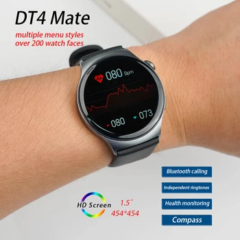 TD4 Companheiro de Smart Watch Homens Mulheres Smartwatch Homens relógio de Pulso Relógio Compass Sport Fitness Pulseira Digital à prova d'água de Relógios de Pulso