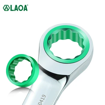 LAOA 5.5-15mm Mini-Curta Chave de fenda de Catraca de Ameixa chave de fenda de catraca CR-V com Dupla finalidade Chave de DIY Ferramentas manuais