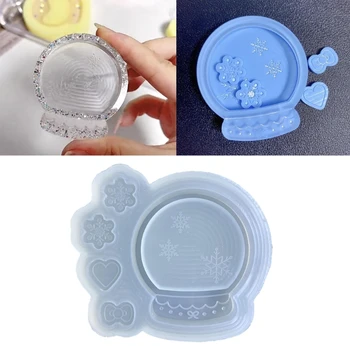 Shaker Moldes de Resina Cristal em Forma de Bola de Silicone areia movediça Moldes de Resina de Moldes de Fundição de Jóias DIY Fazendo entregas para DIY