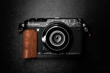Para Fujifilm GFX50R Fuji 50R de madeira de Madeira Câmera L pega Titular Placa de base