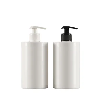 500ml de Branco Vazio Garrafa PET de Plástico Preto Branco PPLotion Bomba de Embalagens de Cosméticos Shampoo anti-Séptico de Mão Garrafa Reutilizável 10pcs