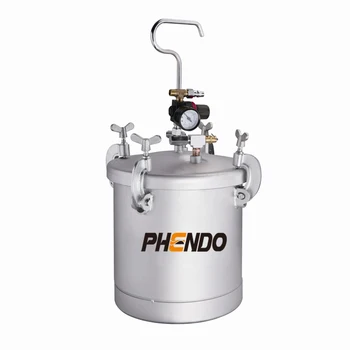 PHENDO 2-1/2 Litro de Pressão de Alimentação de Tinta do Tanque Pote de Arma de Pulverizador Pulverizador 10L de Água Em Água Colorida Arma de Pulverizador Com Pintura Barril