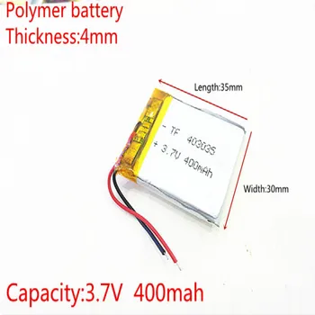 (10pieces/lote) 043035 400mah de lítio-ion polímero bateria produtos de qualidade a qualidade do FCC ROHS do CE da autoridade de certificação