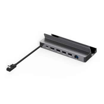 831D USB TypeC Hub HDMICompatible PD100W Rj451000M Multi-Função para SteamDeck Dock
