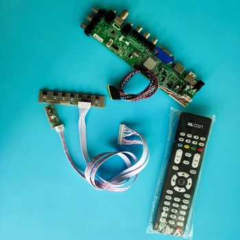 Kit Para LTN133AT27-202 40pin DVB-T, DVB-T2 Sinal de controlador de placa de LED digital USB VGA TV 1366X768 HDMI AV 13.3