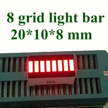 20pcs LED Exibição da Barra de 8 Segmento VERMELHO Matriz de Números de Sinais LED de Exibição Gráfico de Barras Segmento LED