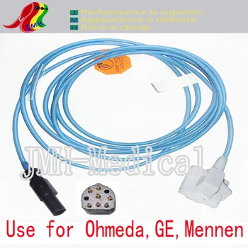 Compatível com Ohmeda,GE,Mennen Oxímetro de Pulso monitor , Pediátrica silicone macio ponta do sensor de spo2.7pin.