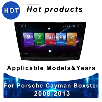 Android rádio do Carro Para a Porsche Boxster Cayman 2008 - 2013 navegador gps para o carro 4G auto-rádio com bluetooth DAB+ Carplay