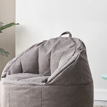 Shell do saco de feijão preguiçoso sofá removível e lavável moderno e minimalista de lazer confortável poltrona única sala de estar