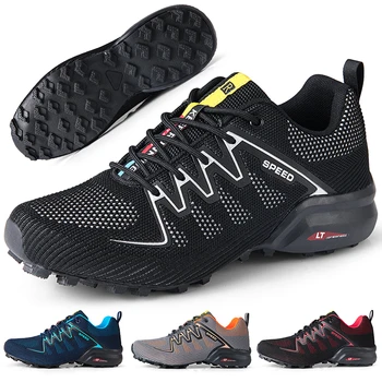 2023 Novo Tênis Para Caminhada Homens Verão De Malha Respirável Tênis Para Caminhada Ao Ar Livre Floresta De Cross-Country Sapatos De Ciclismo De Montanha Sapatos De Desporto