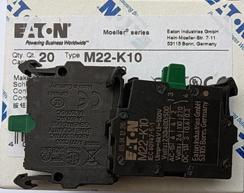 10pcs Novo Original Eaton M22-K01 M22-K10 M22-KC01 M22-KC10 frente fixa por parafuso-tipo de contacto módulo