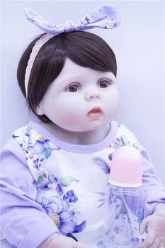 realista renascer boneca de simulação de recém-nascidos de silicone bonecas crianças bonito DIY brinquedo de menina boneca crianças brinquedo educativo lol